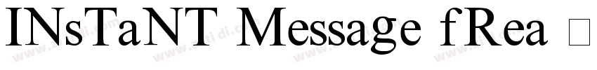 Instant Message Frea字体转换